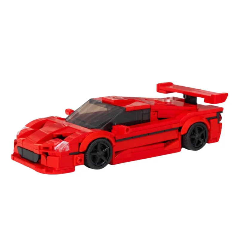 

MOC building blocks Toy Red Sports Car Model 307pcs small particle assembly toy Creative holiday gift Boy birthday set