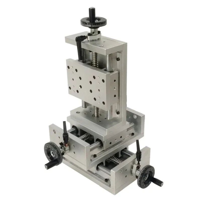 

Manual Three Dimensional Displacement Stage PT110 Series Ball Screw Slide Stage Bearing 70kg