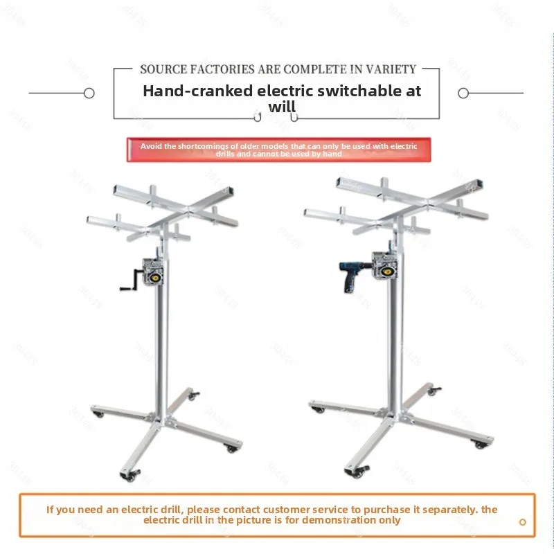 Stainless Steel Air Conditioner Installation Lifter Cabinet Hoist Bracket Thickened Fan Lifting Machine