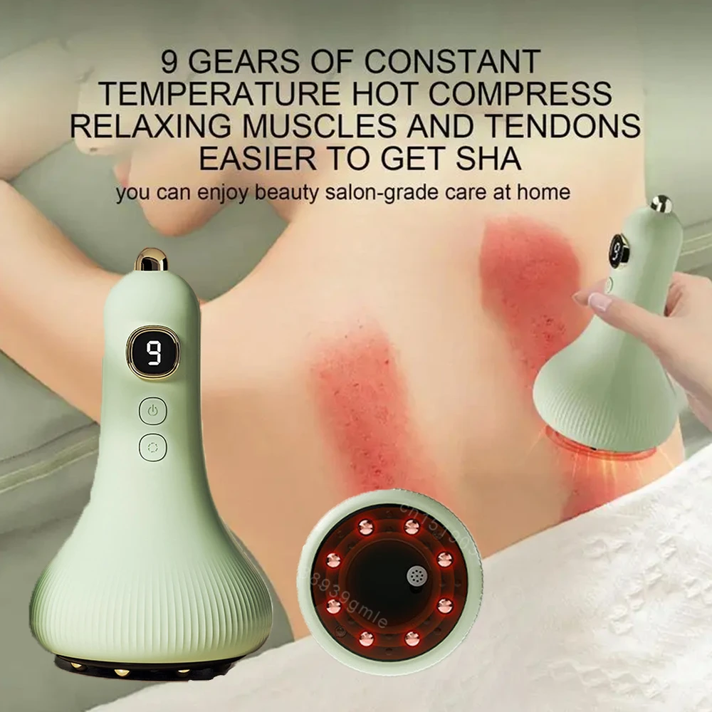 

Smart Cupping Massage Machine Back Massager Beauty Health Scraping Infrared Heat Slimming Massage Cordless Handheld Pain Relief
