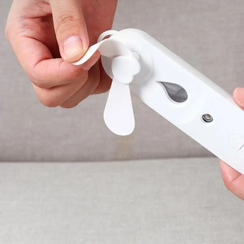 Quạt làm mát cầm tay ngoài trời USB quạt yên tĩnh có thể sạc lại với thiết kế phun nước N58D