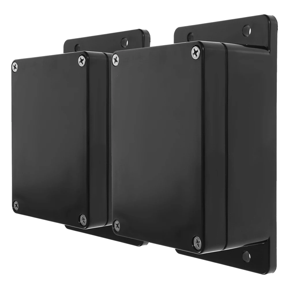 

2pcs Waterproof Electrical Junction Plastic Project Enclosure Fixed Ear Outdoor Weatherproof Power Strip Cover Wire Box