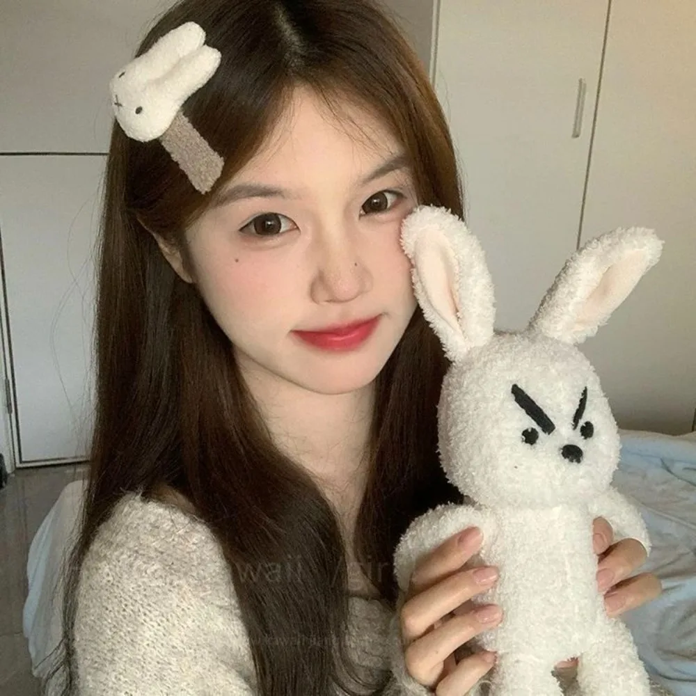

2pcs Cute Miffy Rabbit Cartoon Hair Clip Sweet Girlish Kawaii Bangs Side Clip Student School Daily Hair Accessory Styling Gift