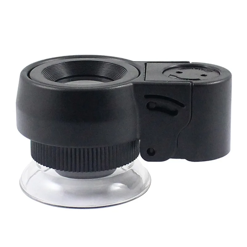 

Magnification 30X Lighted Jewelry Magnifier Jade Stamps Printing Textile Magnifying Glass with Light LED Identify Checking Loupe