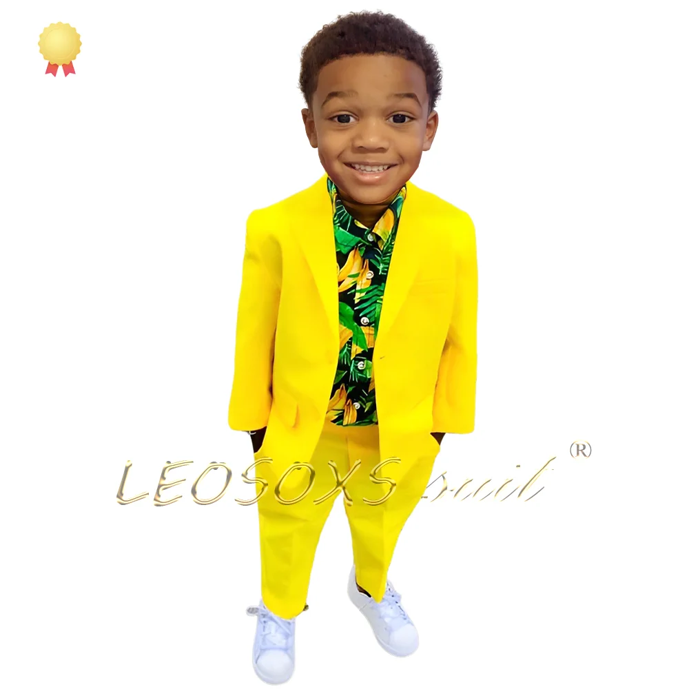 Children's holiday event suit 2-piece set - suitable for boys aged 3 to 16 years old, celebration holiday event wedding suit