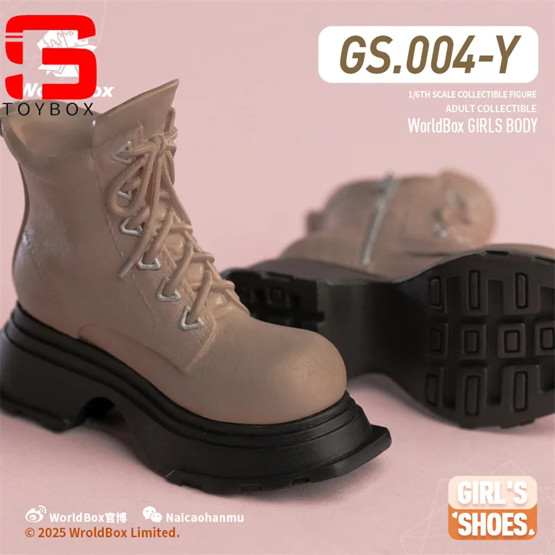 Worldbox GS004 1/6 Female Thick Soled Boots Clothes Model Fit 12'' Soldier Detachable Feet Action Figure Body