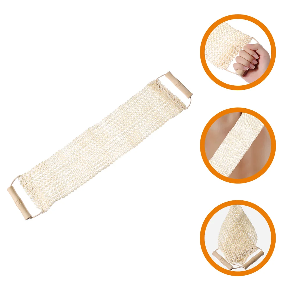 Bath Strap Easy to Use Back Scrubber Exfoliating Tool Showering Towel Ear Tub Reusable Bathing Cloth Towels Sisal for