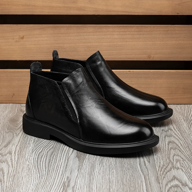 Botas curtas versáteis de homem, outono e inverno, 231020, Novo