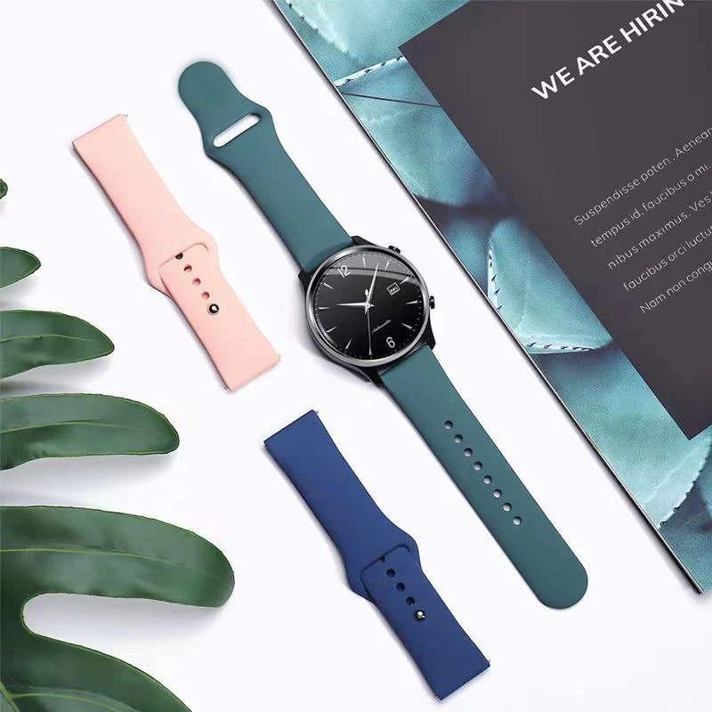 Paski silikonowe dla dziewczynek Smartwatch KW10 KW20 KW10pro NY12 NY13 R18 panie inteligentny zegarek kobiety bransoletka Fitness