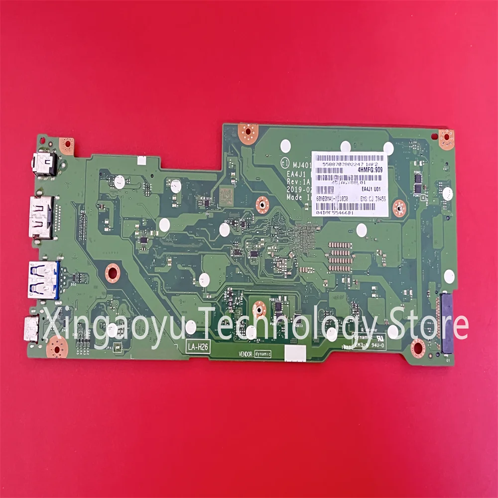 Original M3-8100Y CPU 4G For ASUS MJ401TA 14FHD EA4J1 Laptop Motherboard LA-H261P 100% Tested OK