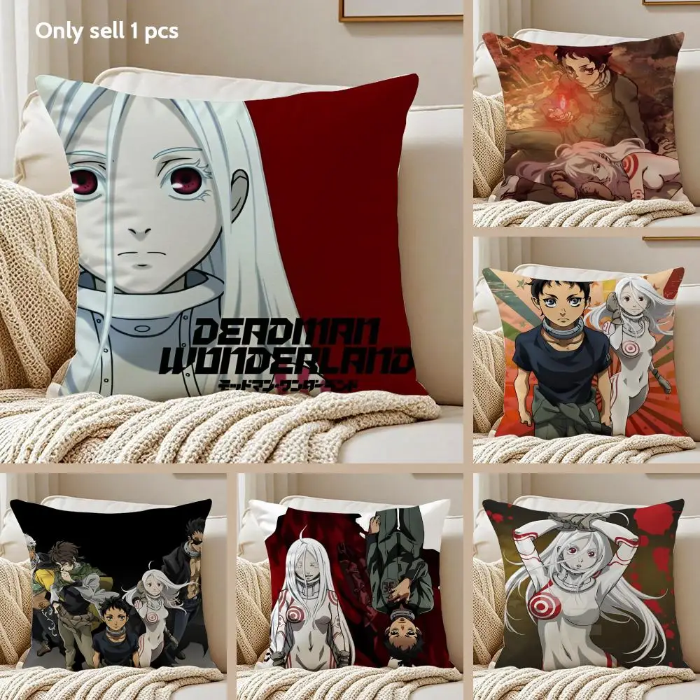 D-DEADMAN W-WONDERLAND Cushion Cover Pillowcase Ultra Soft Skin Friendly Fabric Cloud Like Comfort & Concealed Zipper