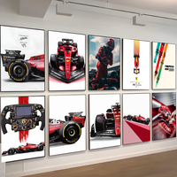 1pc Formula Grand Prix F1-75 Racing Racer Charles Leclerc Poster Self-adhesive Painting Print Aesthetic Pictures Home Room Decor