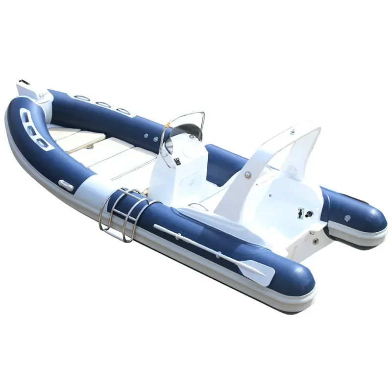 Luxury hypalon 19ft RIB580 Sport Fiberglass RIB boat High Speed Inflatable Boats 5.8M rib inflatable boats from China