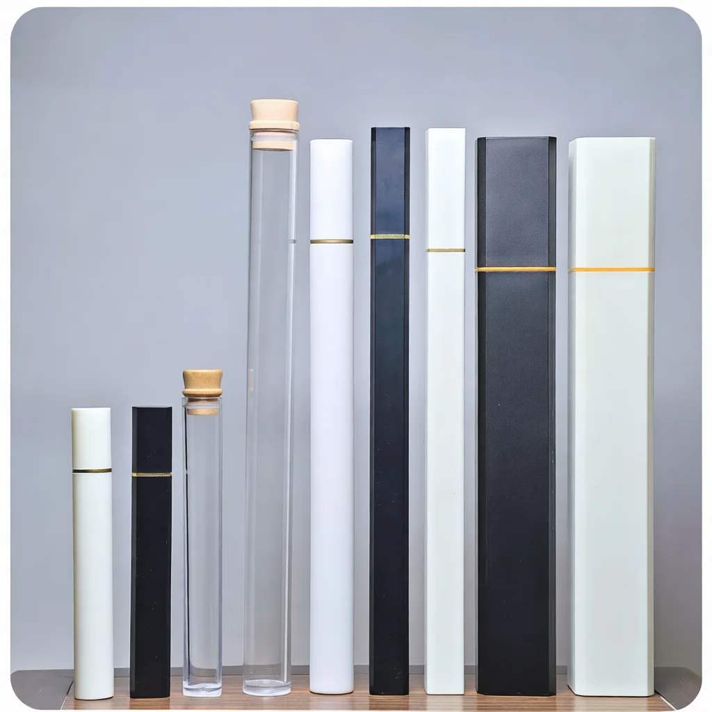 Acrylic Incense Tube Holder Protective Fragrance Storage Case For Sandalwood Stick Zen Style Office Home Meditation Decor