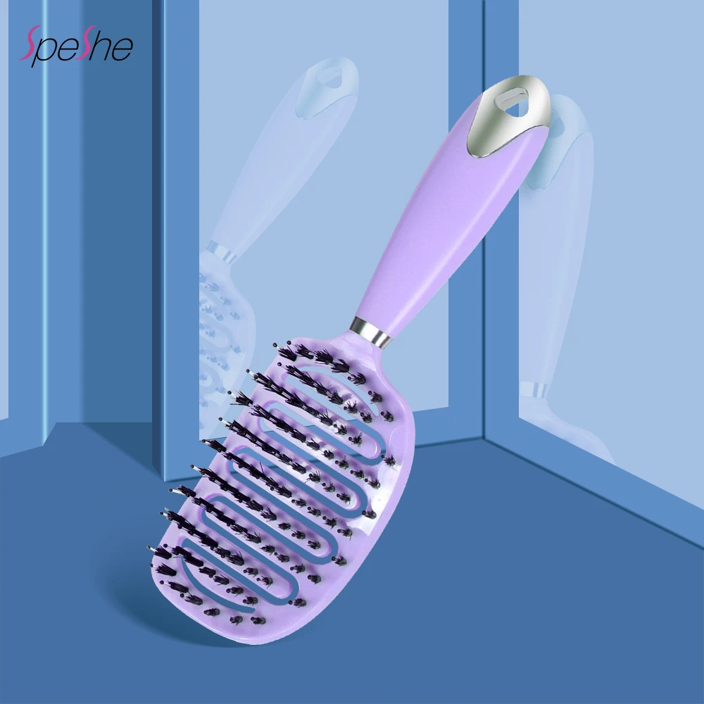 1 pz SPESHE asciutto bagnato pettine per capelli vuoti massaggio del cuoio capelluto spazzola per capelli districante spazzola per capelli donna