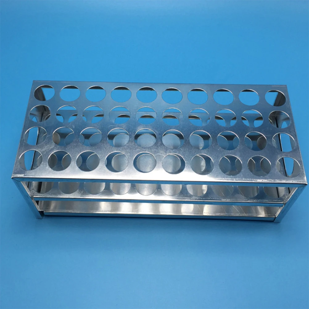 

Aluminum Test Tube Rack 40 Holes Lightweight Lab Equipment Storage Stand for Tubes Scientific Research