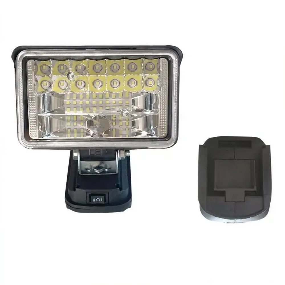 Durable LED Work Light For Makita Dayi Battery Operated Flood Lamp Rotating Emergency Lighting For Car Repair Camping
