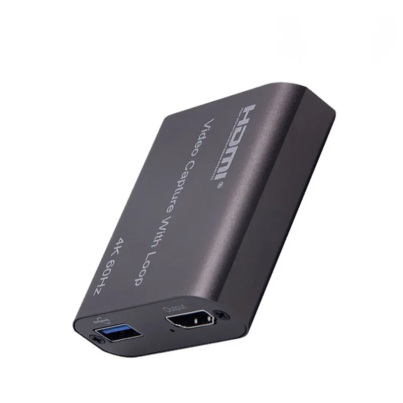 

Portable HD To USB 3.0 4K60 Video Capture Card 1080P Capture Card Recording Box for Live Streaming Screen Recorder