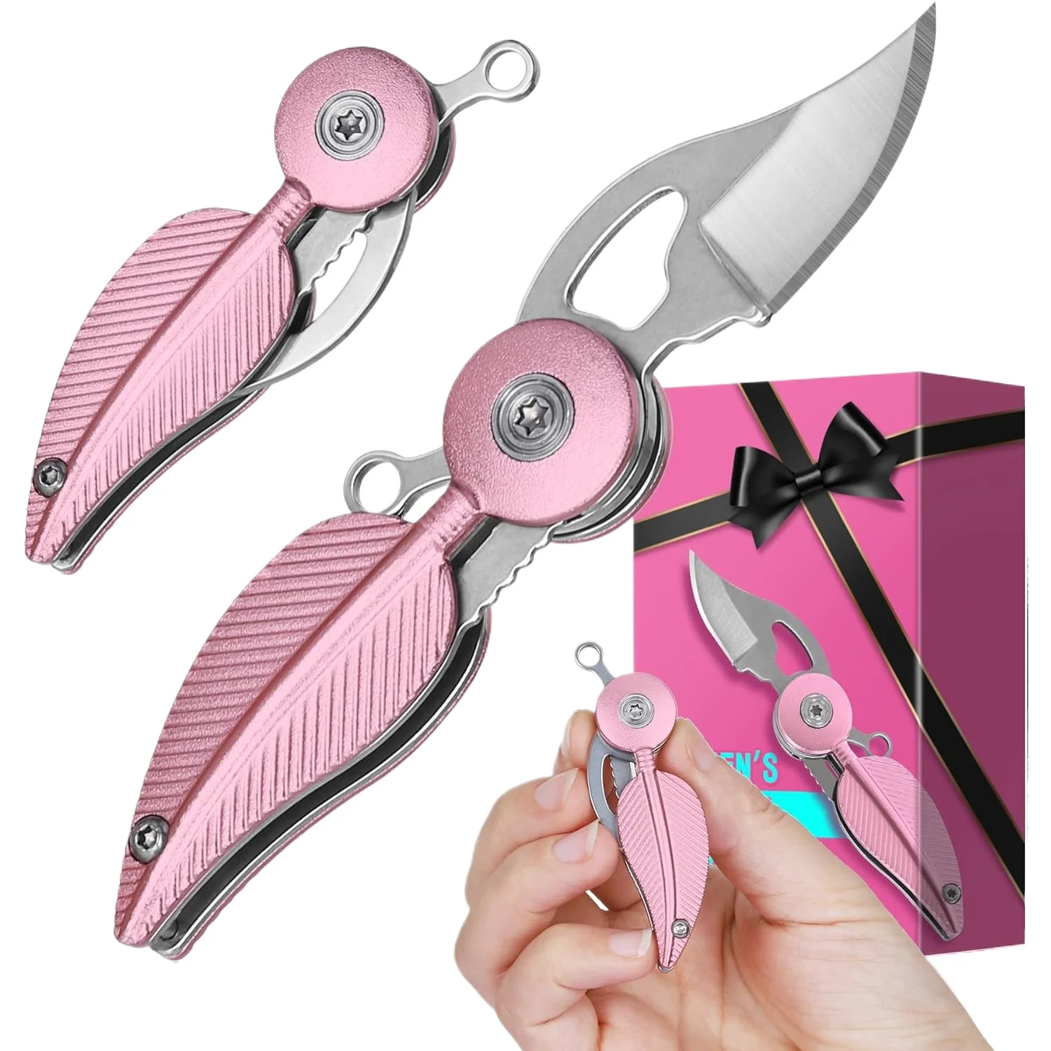 

Knife Keychain Mothers Birthday Gift For Woman Christmas Gadgets Pocket Hook Home Decor Accessory Gifts Ideas