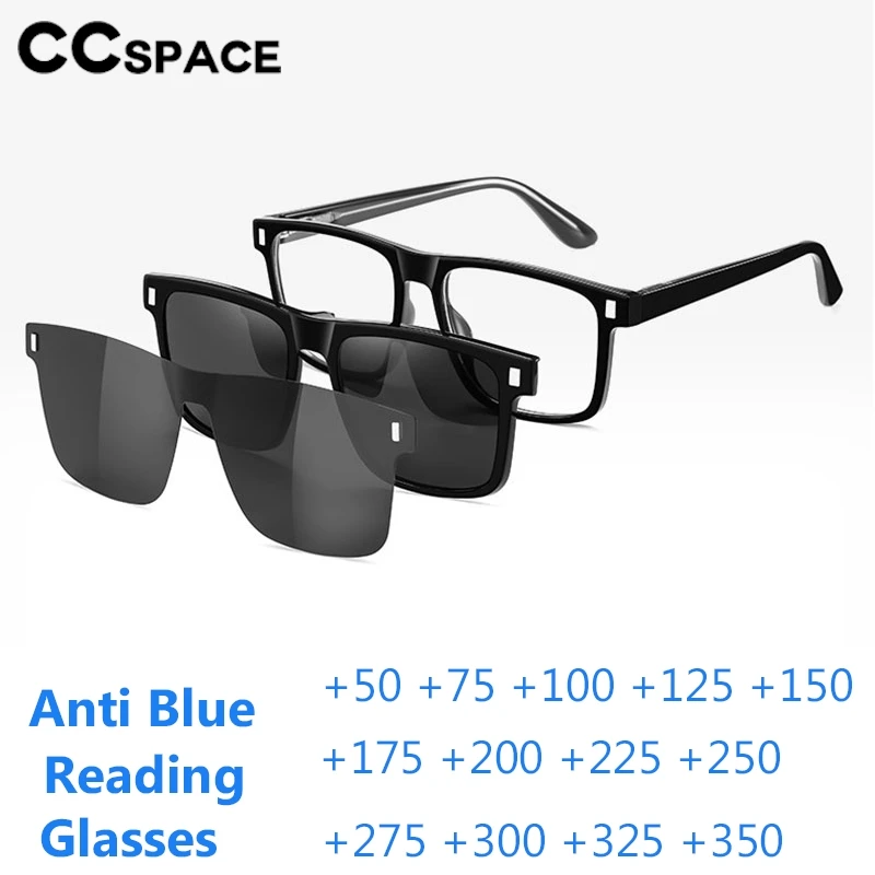 

Polarized Suit Anti Blue Light Reading Glasses Comfortable Spring Hinge Sunscreen Presbyopic Eyeglasses Diopter +50~+600 301015