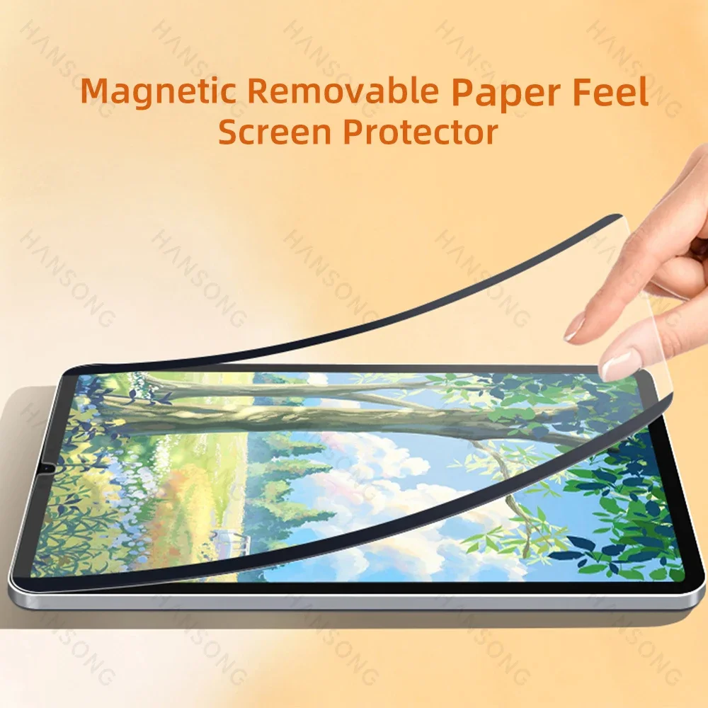 Voor Xiaomi Pad Paper Feel Screen Protector Voor Mi Pad 5 5 Pro 6 6 Pro 11 "6S Pro 12.4in Red Mi Pad 10.61" Magnetische Schrijffilm