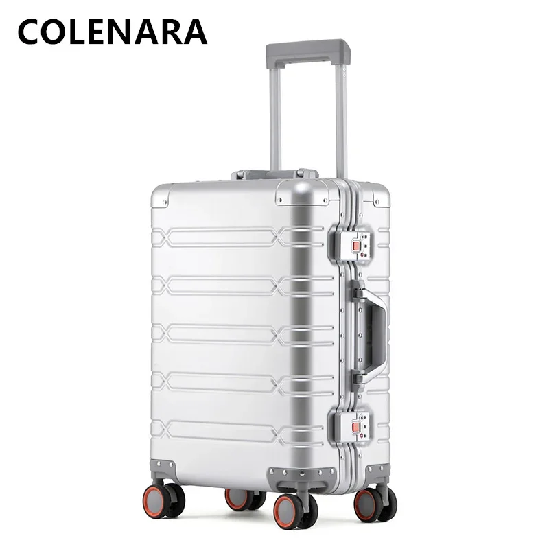 

COLENARA Luggage Travel Bag 20 Inches Full Aluminum Alloy Boarding Box 24 "29" Large Capacity Trolley Case Business Suitcase