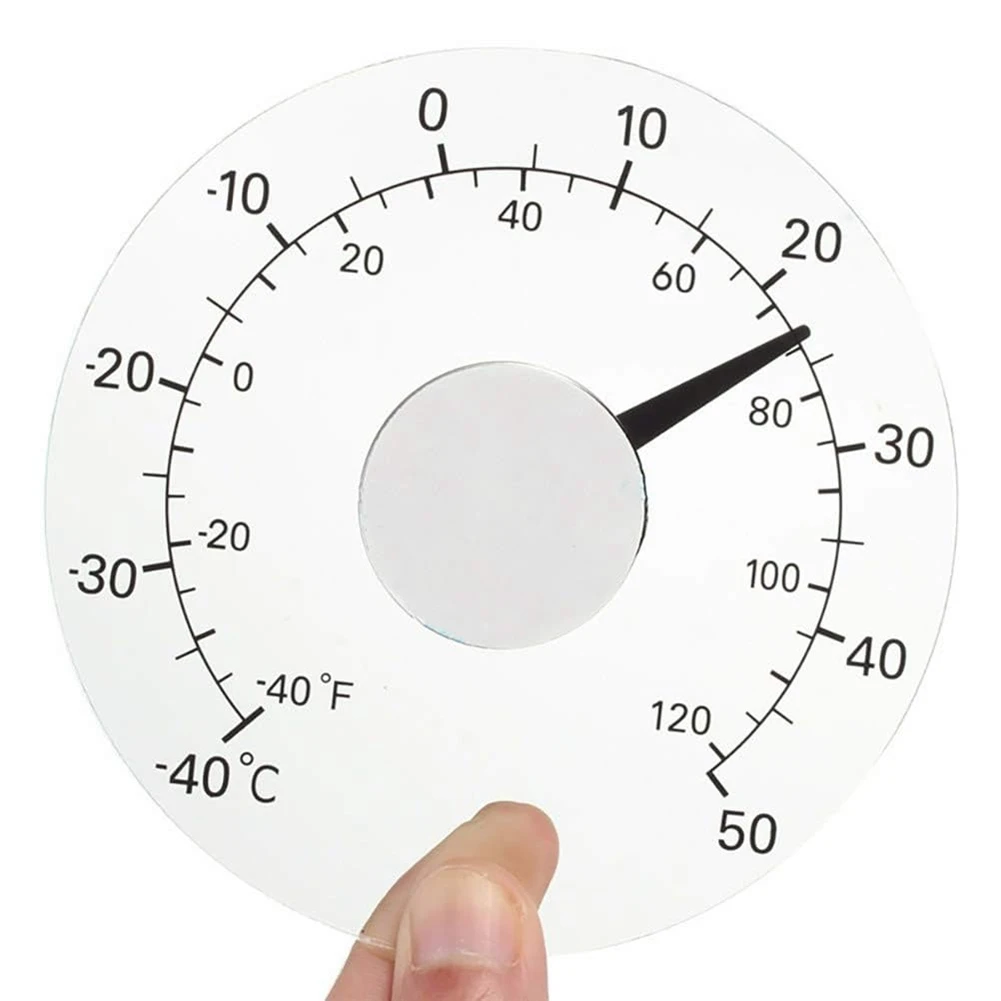 HOT-1 Piece Outdoor Multifunctional Thermometer Temperature Window Thermometer Clock Weather Tool