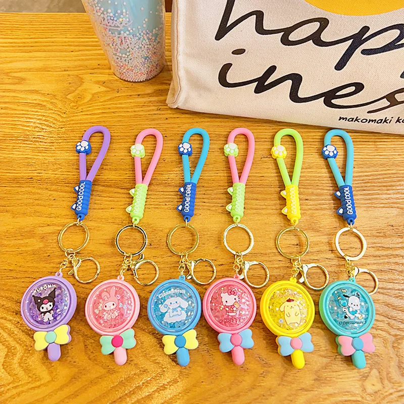 

Sanrio Kuromi Cartoon Aromatherapy Keychain Cute Student School Bag Pendant Surprise Fragrance Small Gift Pendant For Childrens