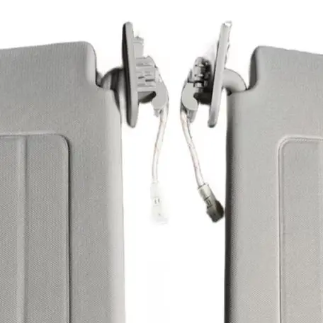 

Для Tesla Model 3 2024-2025: Солнцезащитный козырек с зеркалом, серый, 1490405-13-D, 1490406-13-D, высококачественный, ткань/пластик, прямая замена