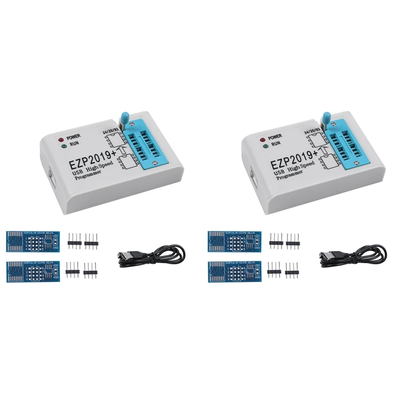 

2X для высокоскоростного USB-программатора EZP2019 Spi 2011 с поддержкой 24 25 26 93 Eeprom 25 флеш-Bios