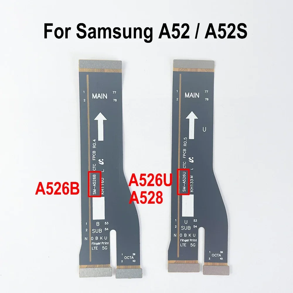 GEFENSI Main Connector Flex For Samsung Galaxy A52S A52 5G A526U A526B A528B Motherboard Main Board Connector LCD Display USB Fl