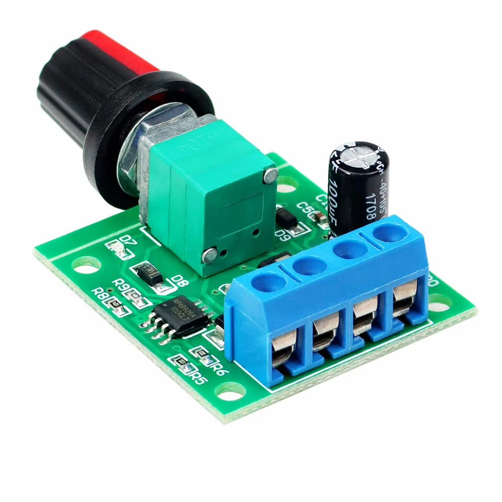 DC 1.8V 3V 5V 6V 12V 2A PWM Motor Speed Controller Low Voltage Motor Speed Controller PWM Adjustable Drive Module