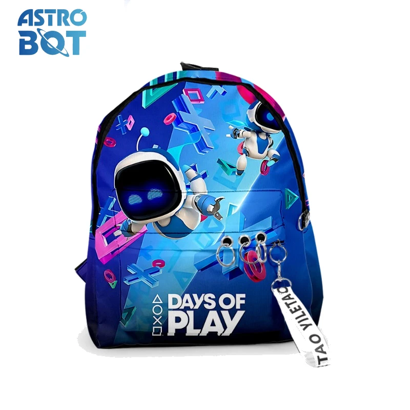 New Product Astros Playroom Game-Astrobot Backpacks Shoulder Bag Pencil Case Pupil Large Capacity School Bags for Boy Girls Gift