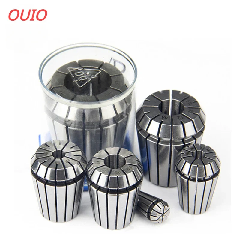 OUIO ER11 ER16 ER20 ER25 ER32 ER Collet Chuck Engraving Machine Spindle Motor Milling Cutter CNC Lathe Tool Drill Collets chuck