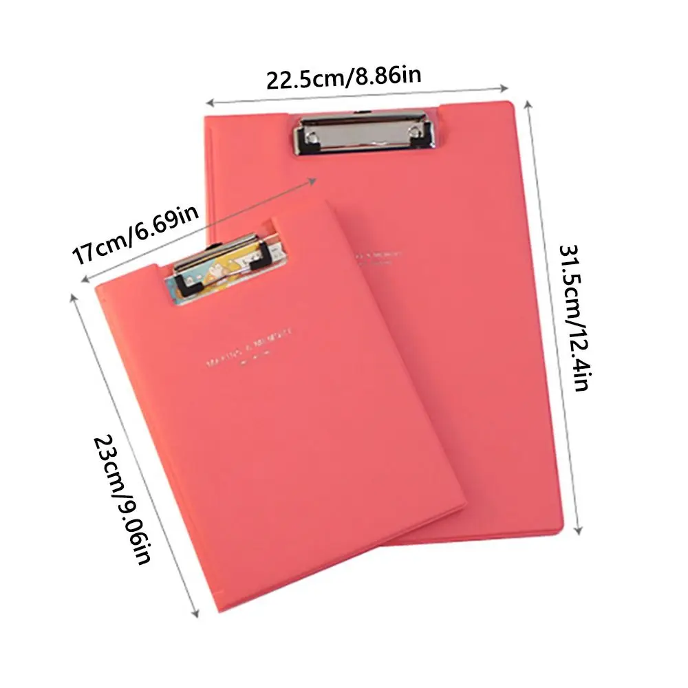 Folder File Kulit PU Kualitas Tinggi Folder Kontrak Lipat Warna A4/A5 Alas Tulis Siswa Kantor Sekolah