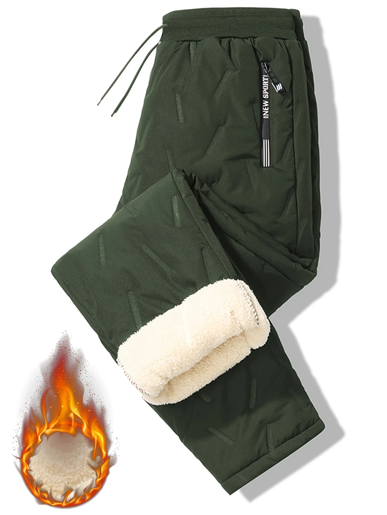 Ultraschalltechnologie in Herren-Jogginghosen, verdickte, warme Winterhosen, Winter-Trainings- und Fitnesshosen, Outdoor-Aktivitäten – Detail 12