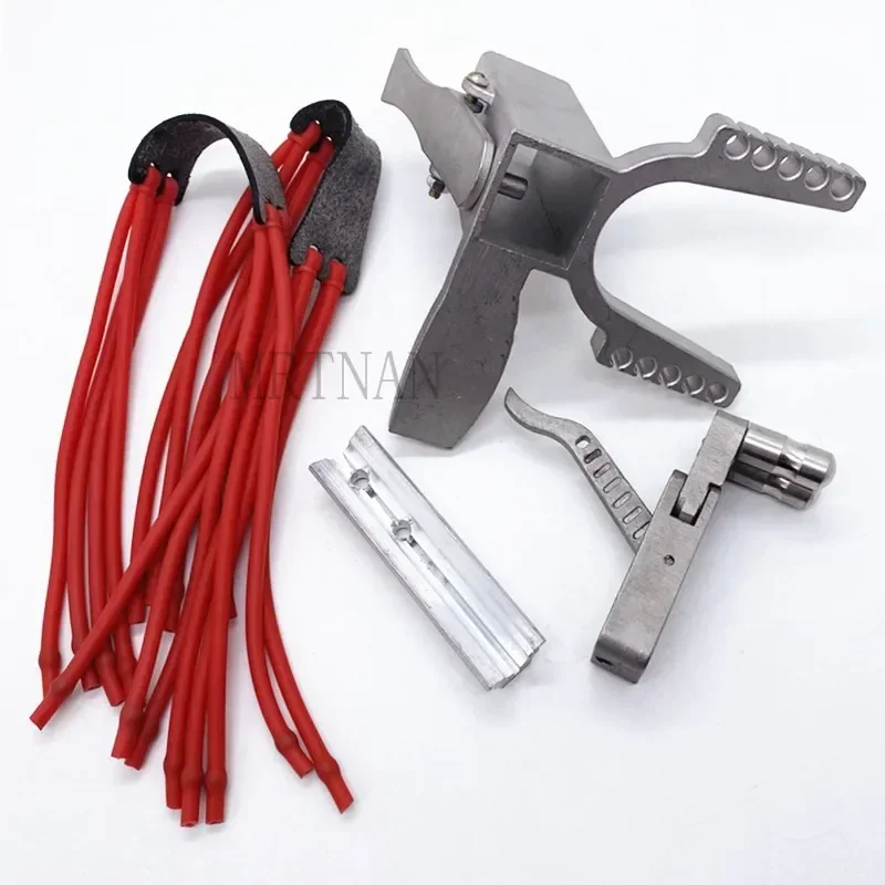 Mechanical Slingshot Accessories Pedal Sliding Module Stainless Steel Trigger Strong Rubber Band Slingshot Accessories