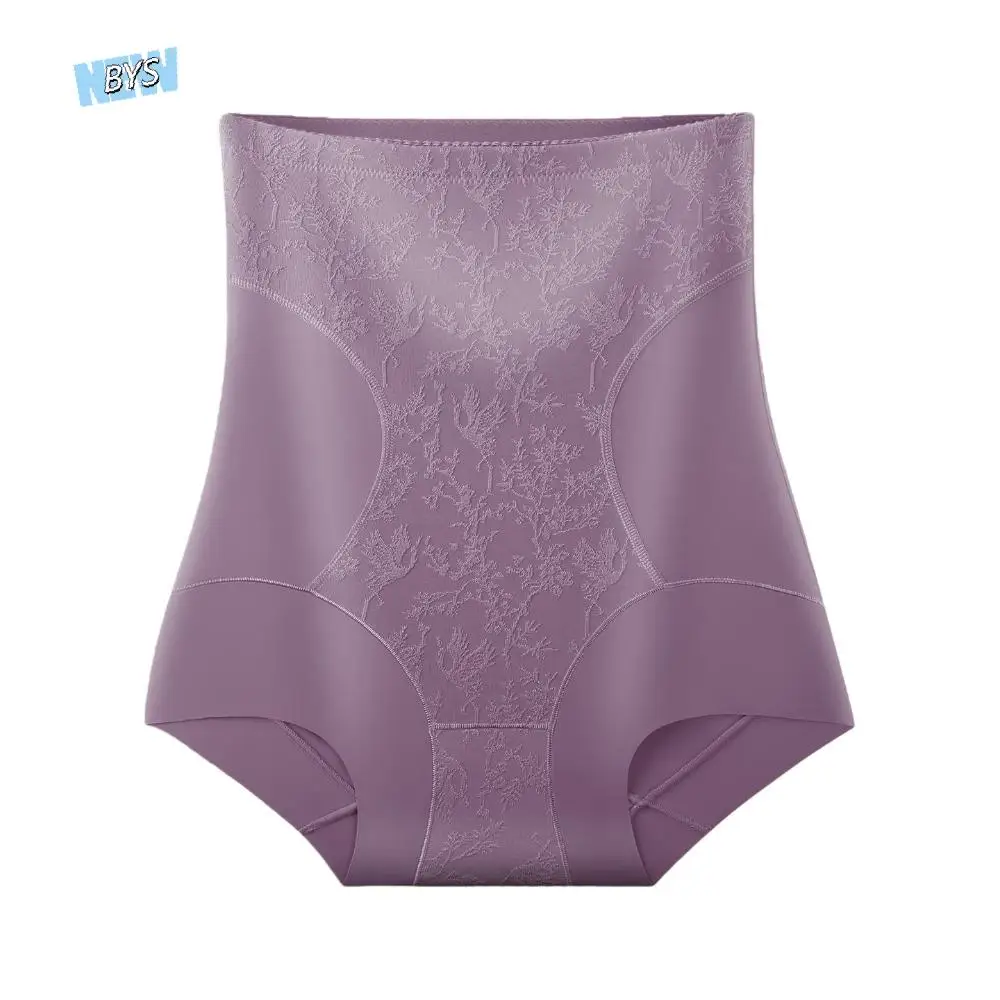 

High Waist Postpartum Body Shaper Flower Floral Panties Seamless Underpants Belly Contracting Shapewear Butt Lifter Briefs Women