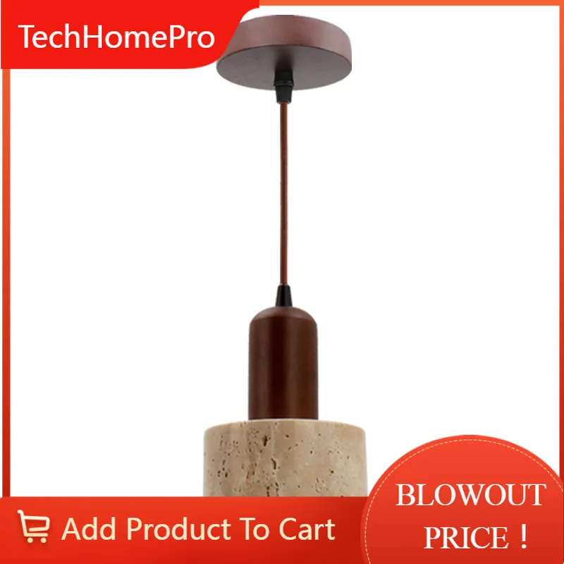 TechHPJapanese Wabi-Sabi Style Led Hanging Lamp Cream Bedroom Bedside Chandelier Homestay Retro
