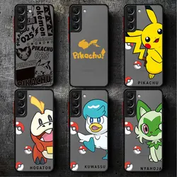 Case For Samsung Galaxy S24 S23 S22 Ultra S20 S21 FE S10 Plus Note 20 10 Lite 9 Matte Funda Phone Cover Retro Pokemon Pikachu