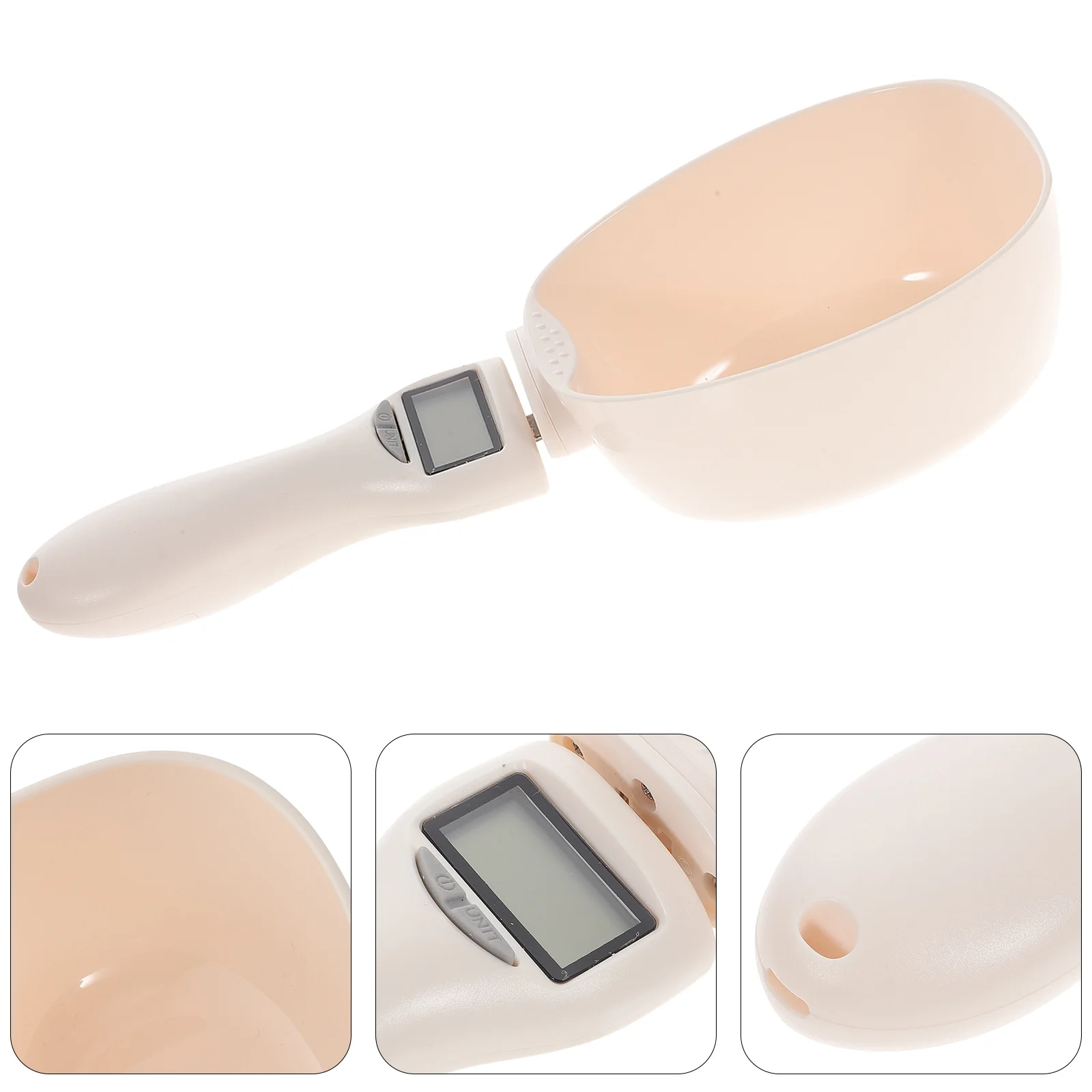 

1pc Digital Scale Metering Spoons Electronic Kitchen For Pet Food Cat Food Spoon Multifunctional Spoon White