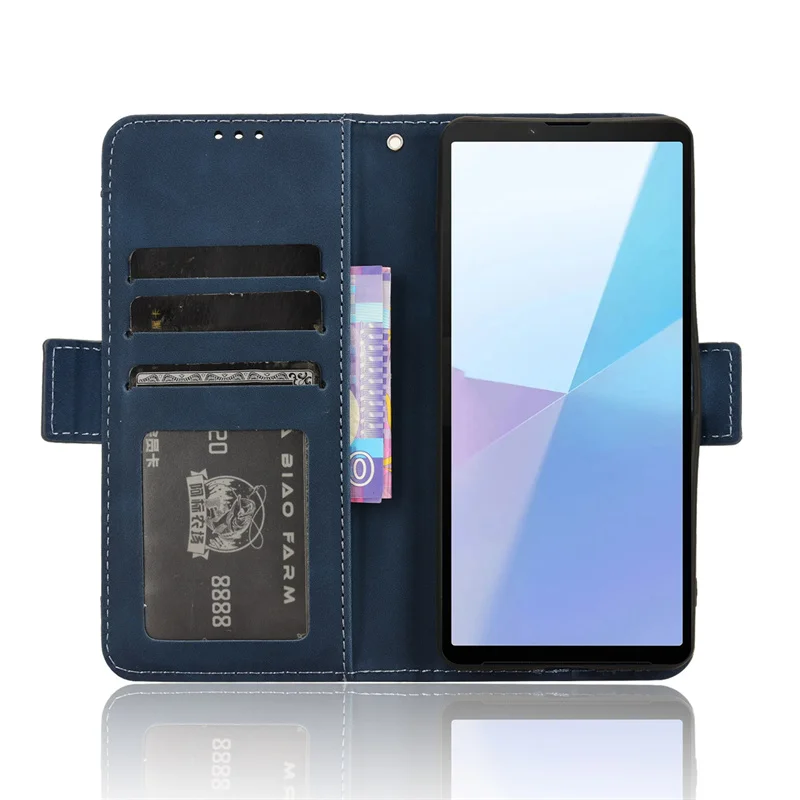 For Sony Xperia 10VI Luxury leather wallet case Multi card slot for Sony Xperia 10VI 10 VI 2024 Magnetic phone case