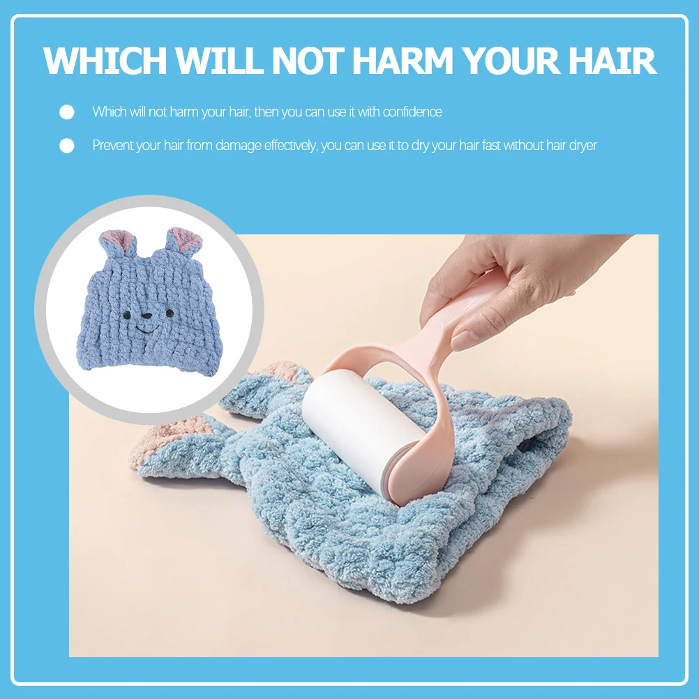 قبعة استحمام ماصة للأطفال، منشفة تجفيف الشعر، مستلزمات استحمام للرضع، محمولة خفيفة الوزن، مادة لطيفة، قبعة استحمام للأطفال #4