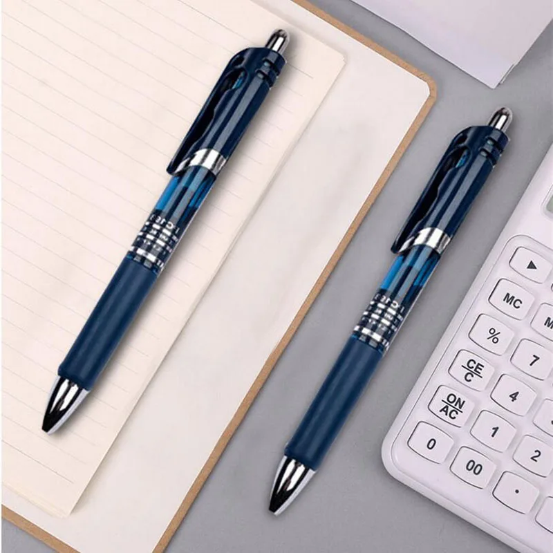 1pc Press Gel Pen Doctor Office Special Signature Pen 0.5mm Refill Blue Black Ink Children Students Learning Stationery