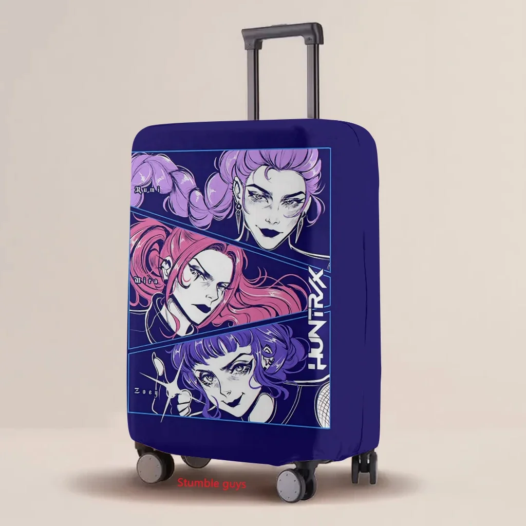 

Luggage Protective Cover Kpop Demon Hunters Elastic Cartoon Print Universal Travel Accessories​