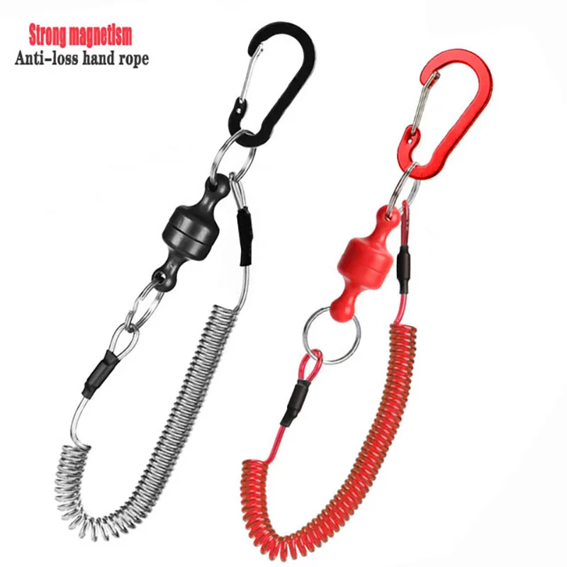 

Magnetic fishing anti-loss rope carp fishing tools accessories Outdoor fishing goods quick-release strongagnetic portable buckle