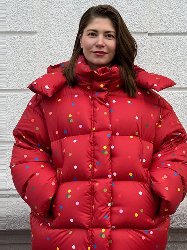 Casual Thicken Women's Cotton Coats Hooded Zippers Stand Collar Warm Lady Jackets 2026 Winter Fashion Female Streetwear New
