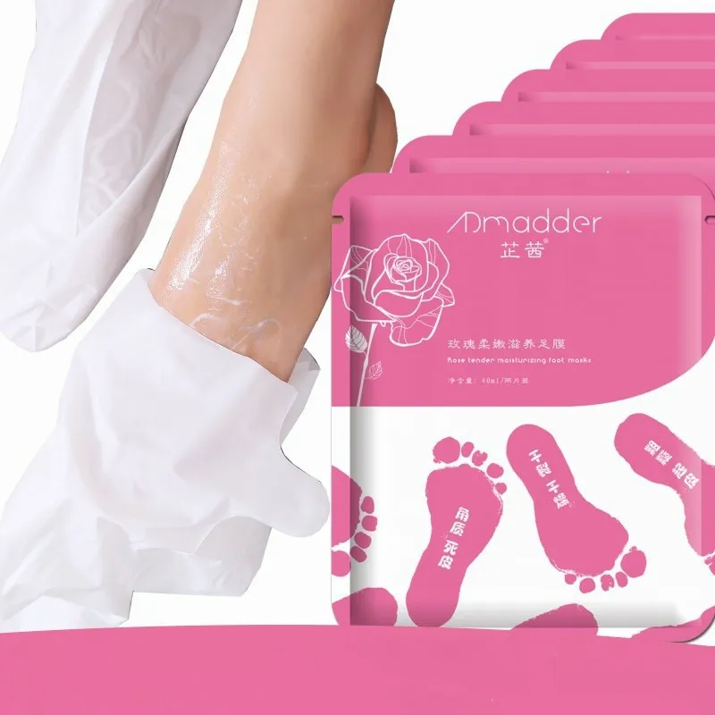 Maska do stóp 5 par suche stopy membrana pięta nawilżająca maska do stóp salon kosmetyczny odciski podeszwy popękane uwalniająca od wadliwości pielęgnacja stóp