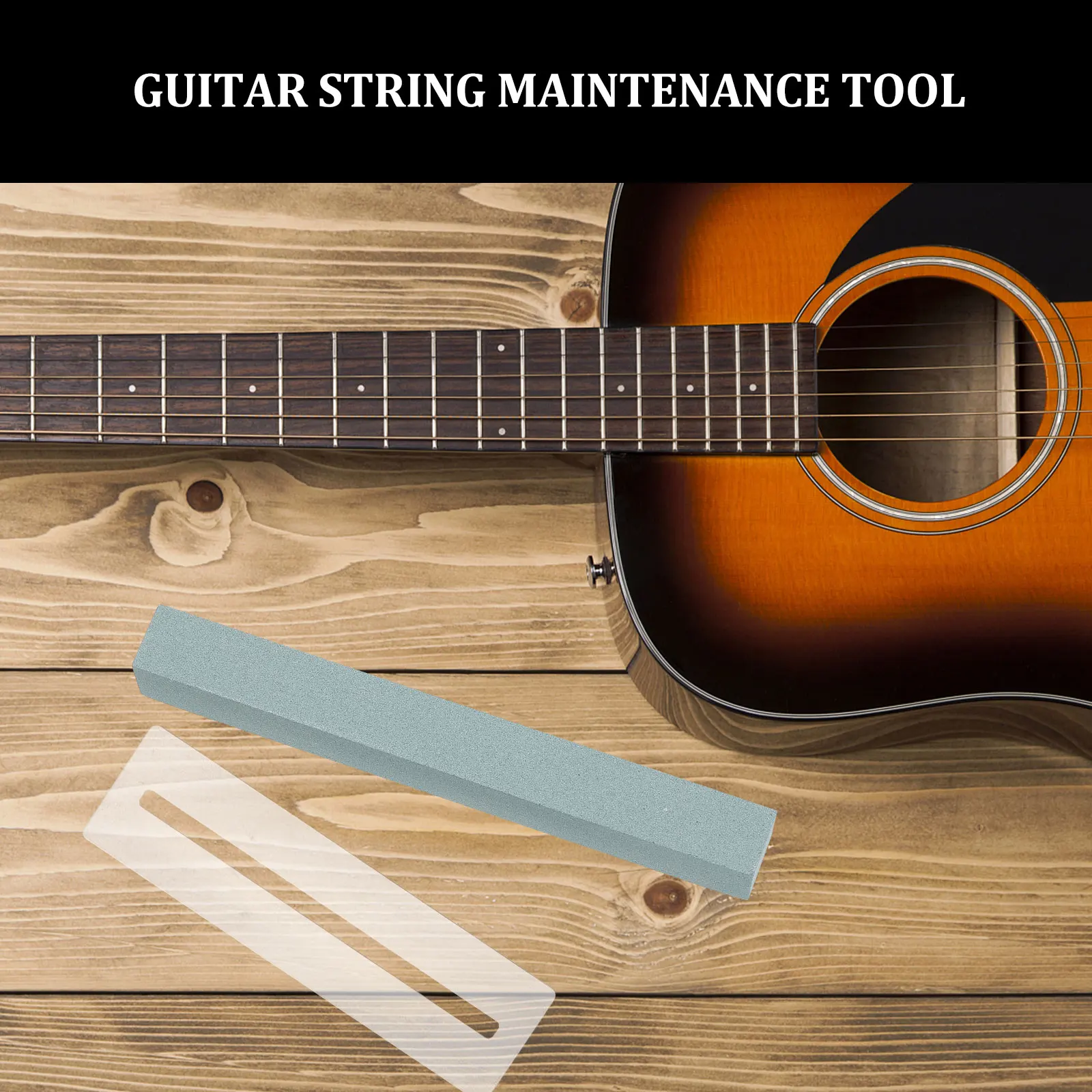 

3pcs Cleaning Stone Deoxidation Tool Fretboard Protectors Guitar Care Accessory String Grinding Maintenance Tool Instrument