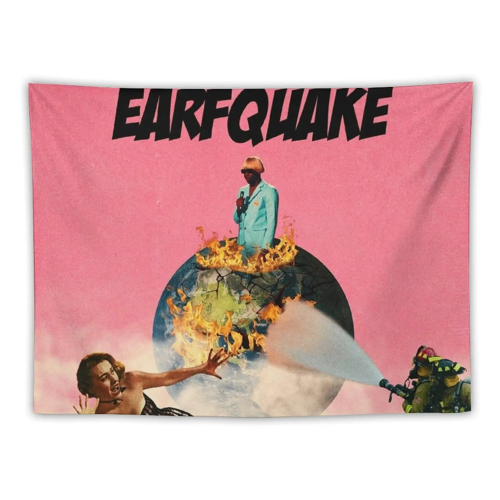 Earfquake Tyler Pink Tapestry Room Decor Aesthetic Wall Hanging Decoration Bedroom Room Decore Aesthetic Tapestry